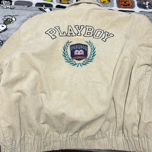 vintage looking playboy jacket. clean and comfortable, would like a new home!!